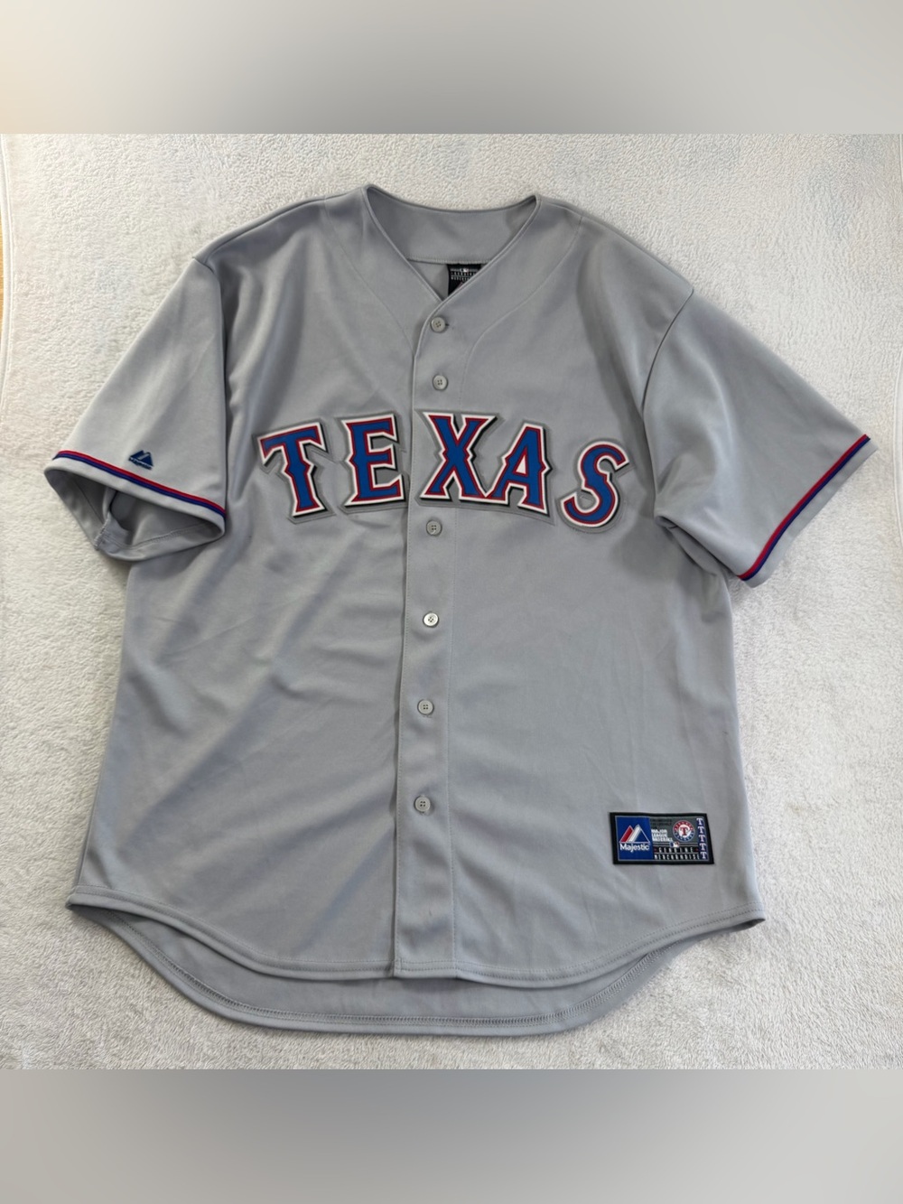 Vintage Majestic Texas Rangers MLB Stitched Jersey XL Made in USA